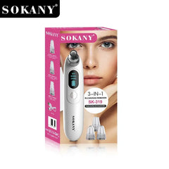 جهاز سوكاني لإزالة الرؤوس السوداء وتنظيف البشرة – تصميم عملي قابل للشحن  okany rechargeable blackhead remover – effective facial cleansing device