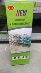 Stainless steel 4-tier shoe rack – elegant and durable design